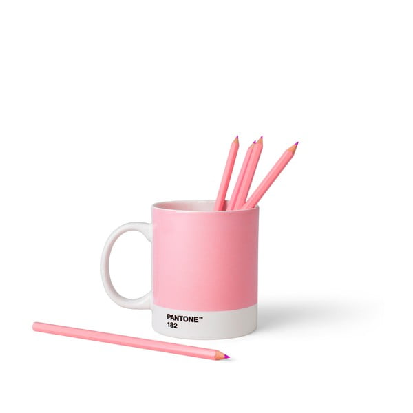 Różowy ceramiczny kubek 375 ml Light Pink 182 – Pantone-image-1