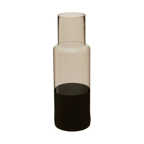 Szklany wazon z czarnymi detalami Premier Housewares Cova, wys. 30 cm
