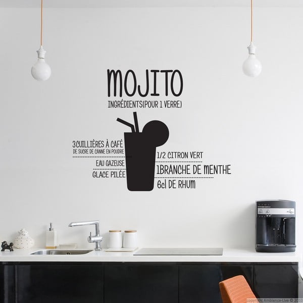 Naklejka Cocktail Mojito, 55x55 cm