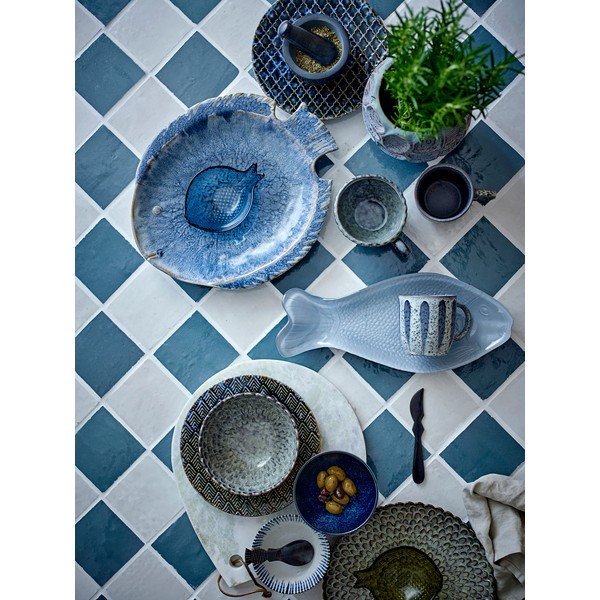 Szare kamionkowe talerze zestaw 4 szt. ø 26,5 cm Katrina – Bloomingville-image-3