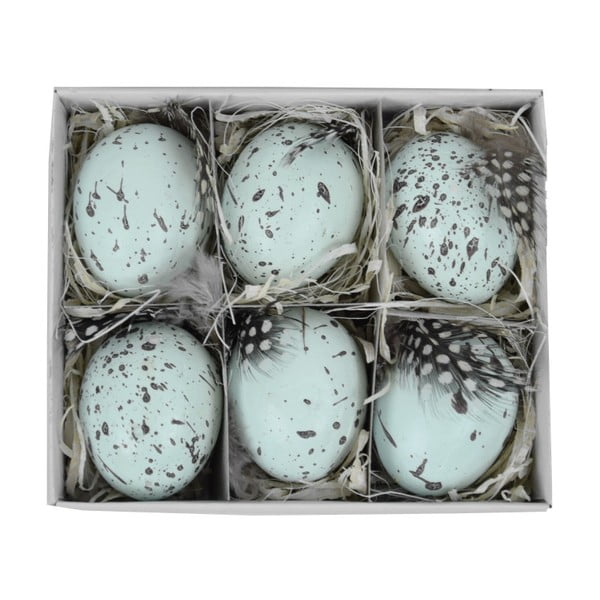 Zestaw 6 jajek dekoracyjnych Ego Dekor, 45x11,5 cm