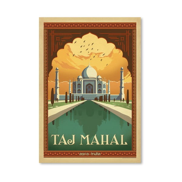 Plakat Americanflat Taj Mahal, 42x30 cm