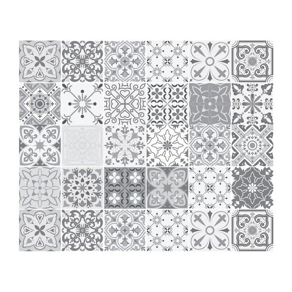 Zestaw 30 naklejek na meble Ambiance Tiles Stickers For Furniture Cineloto, 15x15 cm-image-2