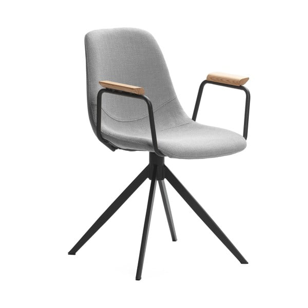 Jasnoszare krzesła zestaw 2 szt. Tali – Marckeric