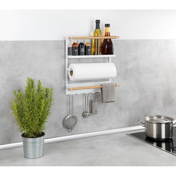 Biały ścienny organizer kuchenny Wenko Magna-image-4