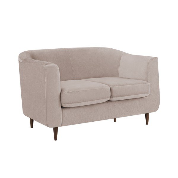Beżowa aksamitna sofa Kooko Home Glam, 125 cm-image-4