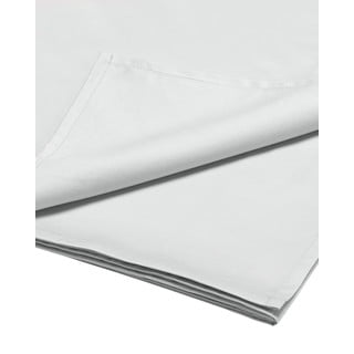 Białe prześcieradło z satyny bawełnianej Bianca Luxury I, 230x260 cm