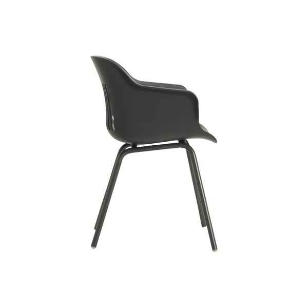 Ciemnoszare plastikowe krzesła ogrodowe zestaw 2 szt. Jill Rondo – Hartman-image-3