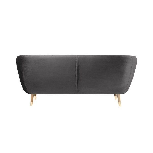 Szara aksamitna sofa Mazzini Sofas Benito, 188 cm-image-4