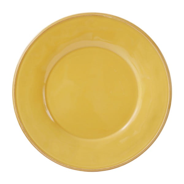 Żółty talerz kamionkowy Côté Table Const, ⌀ 28,5 cm