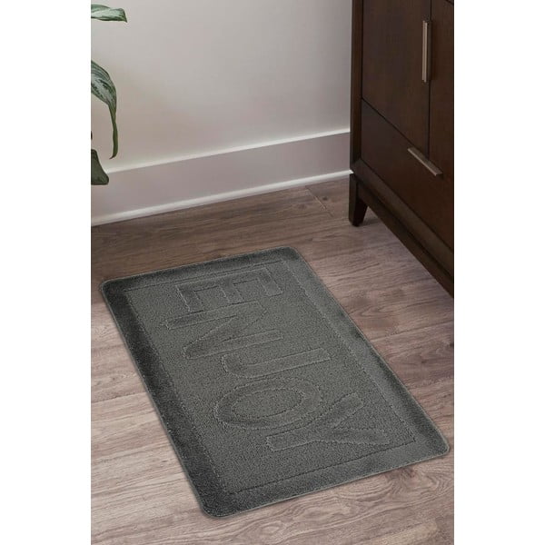 Antracytowy dywanik łazienkowy 60x100 cm Enjoy – Foutastic-image-1