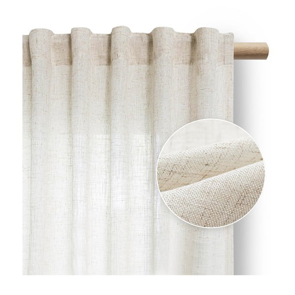 Zasłona w kolorze kości słoniowej 140x270 cm Velari – Restilo