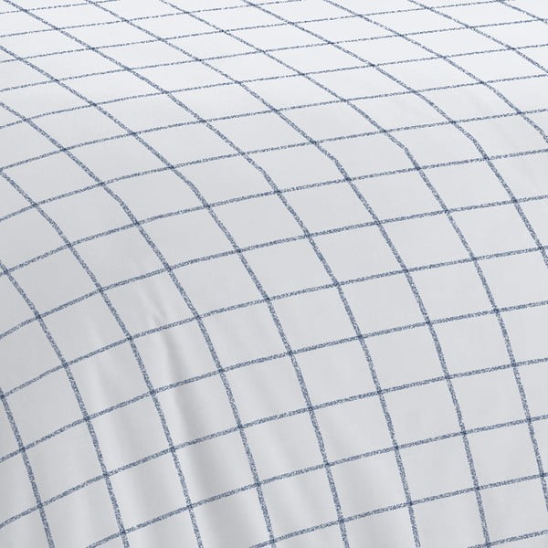 Biało-niebieska pościel 200x135 cm Bold Check – Cloudsoft-image-4