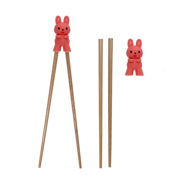 Drewniane pałeczki treningowe dla dzieci w naturalnym kolorze Bunny – Rex London-image-3