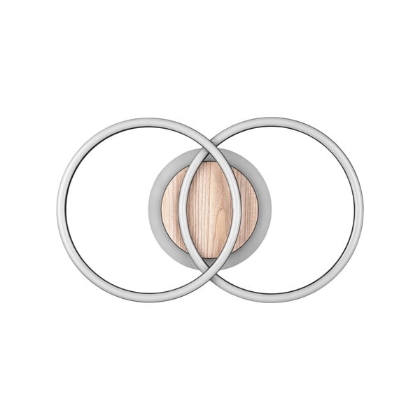 Czarno-brązowa lampa sufitowa LED ze ściemniaczem 28x46 cm Giro – Reality-image-4