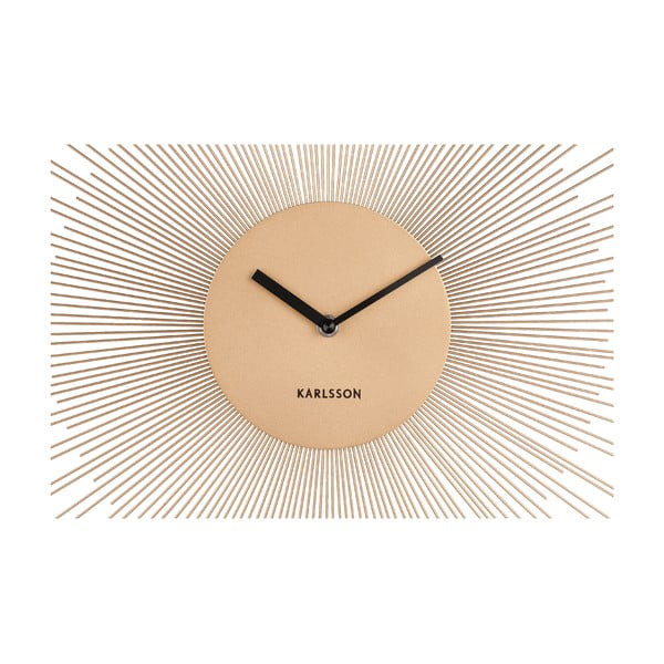 Zegar ścienny w kolorze złota Karlsson Peony, ø 45 cm-image-1