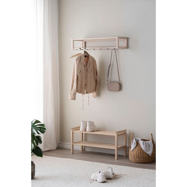 Szafka na buty z litego drewna dębowego Confetti – Rowico-image-3