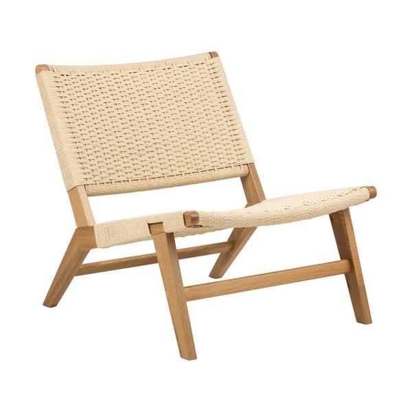 Naturalny fotel z plecionką Carson – Actona