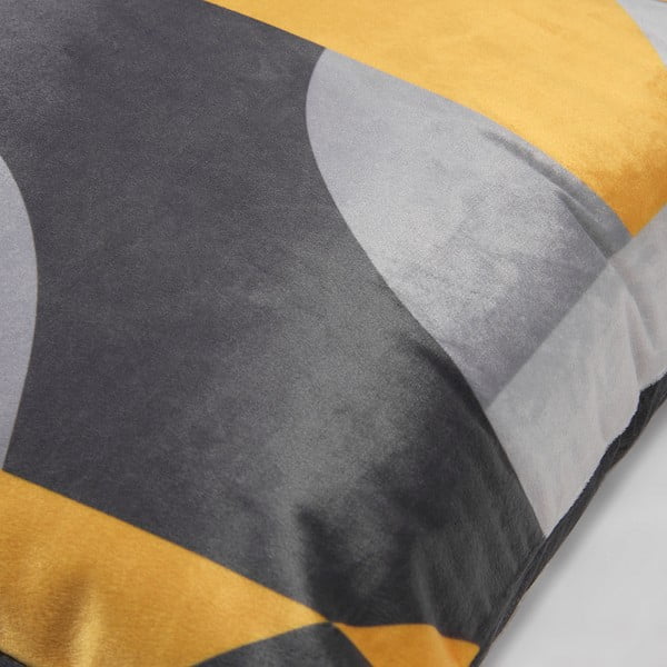 Szaro-żółta poszewka na poduszkę La Forma Rise, 45x45 cm-image-1