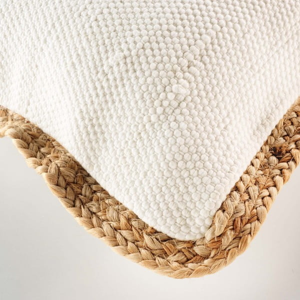 Poduszka dekoracyjna z mieszanki juty 45x45 cm Akina – douceur d'intérieur-image-1
