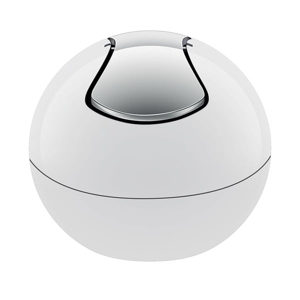 Biały plastikowy kosz na śmieci 1 l   Bowl – Spirella