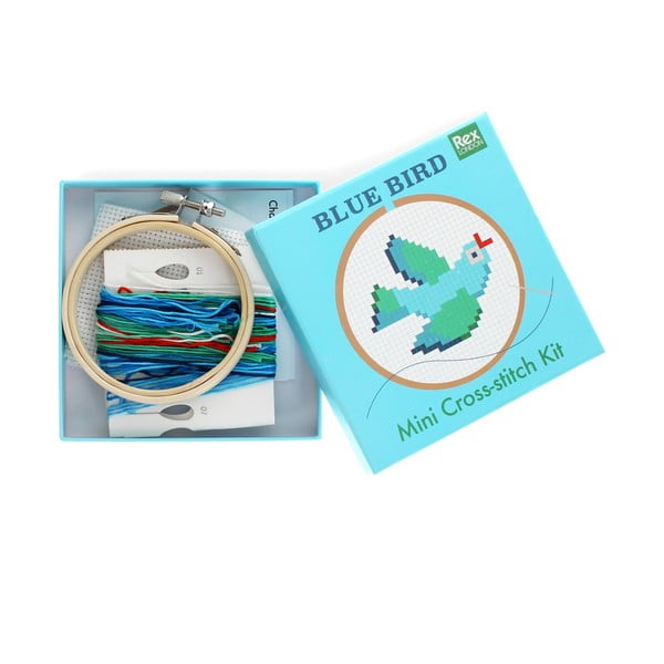 Zestaw kreatywny Cross-stitch Kit Blue Bird – Rex London-image-2