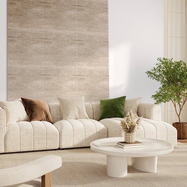 Tekstylne panele akustyczne zestaw 2 szt. 60x60 cm Travertine II – Styler-image-1