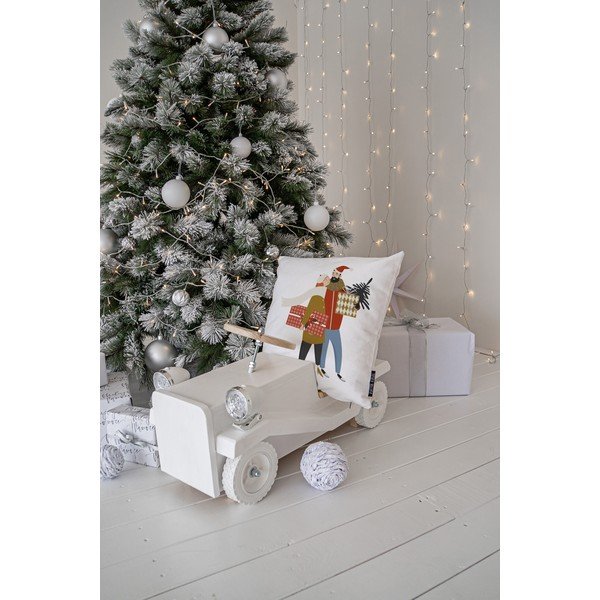 Poszewka na poduszkę ze świątecznym motywem 45x45 cm Christmas Couple – Butter Kings-image-2