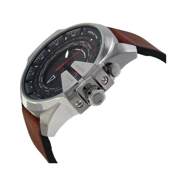 Zegarek męski Diesel ze skórzanym paskiem Donavan-image-3