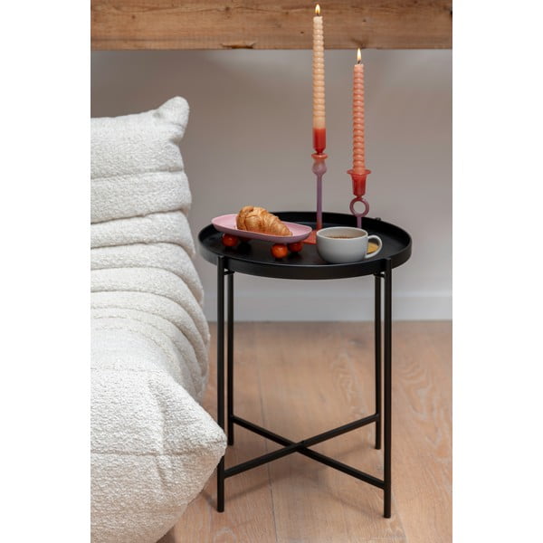 Metalowy okrągły stolik ø 40 cm Meseta  – Leitmotiv-image-1