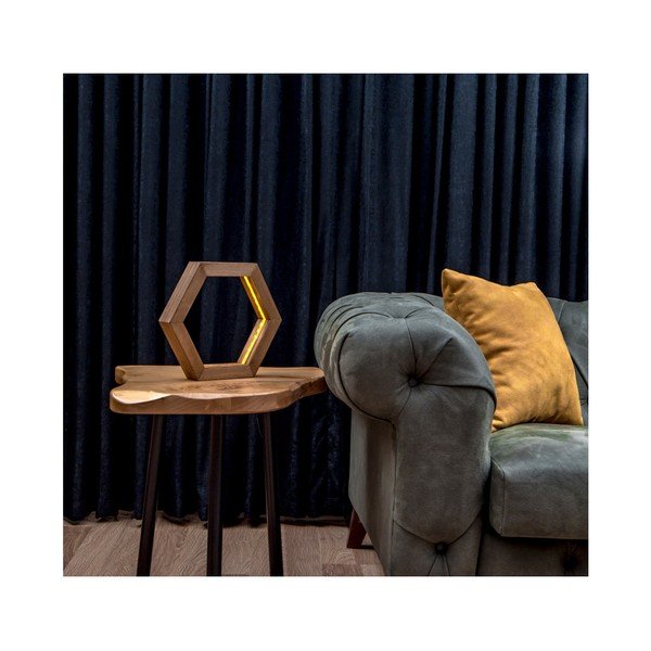 Drewniana lampa stołowa Honeybee-image-3