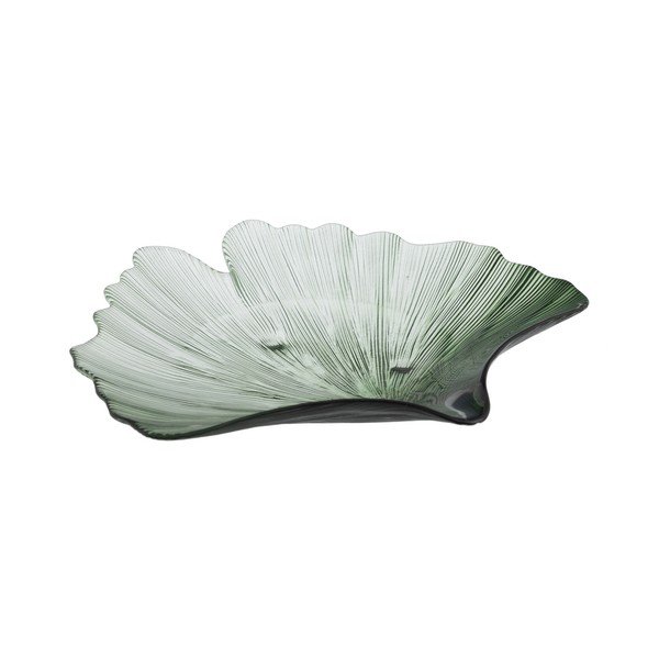 Szklana taca dekoracyjna 31x33 cm Gingko – Ixia-image-2