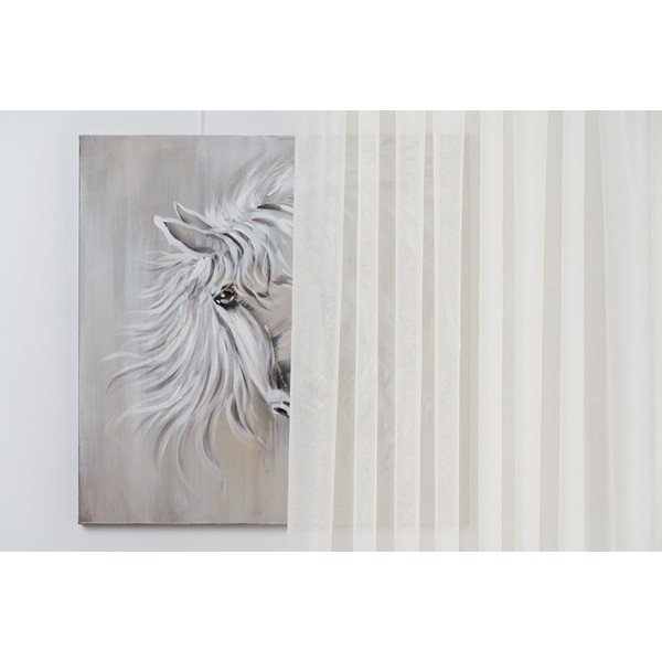 Kremowa firanka z woalu 140x245 cm Sable Crush – Mendola Fabrics-image-1