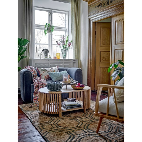 Szaroniebieska aksamitna sofa 152 cm Malala – Bloomingville-image-1