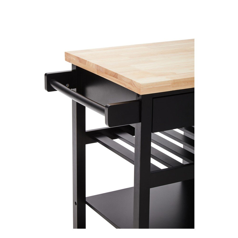 Wyspa kuchenna na kółkach z litego drewna kauczukowego 48x105 cm Frankfurt – Premier Housewares (zdjęcie 8)