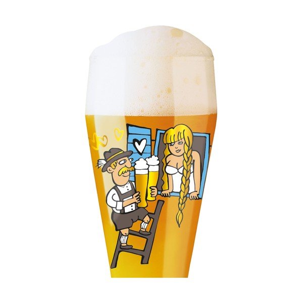 Komplet szklanki do piwa ze szkła kryształowego i 5 podkładek Ritzenhoff Martina Schlenke, 645 ml-image-2