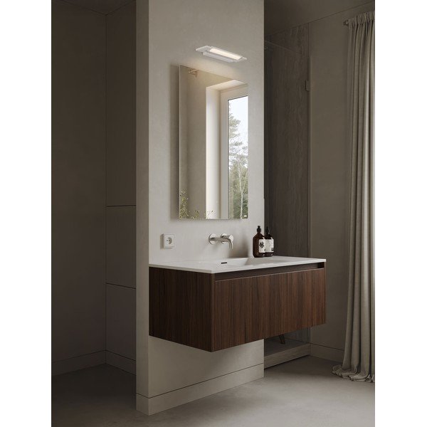 Aluminiowy kinkiet LED w matowym białym kolorze Livo – Nova Luce-image-1