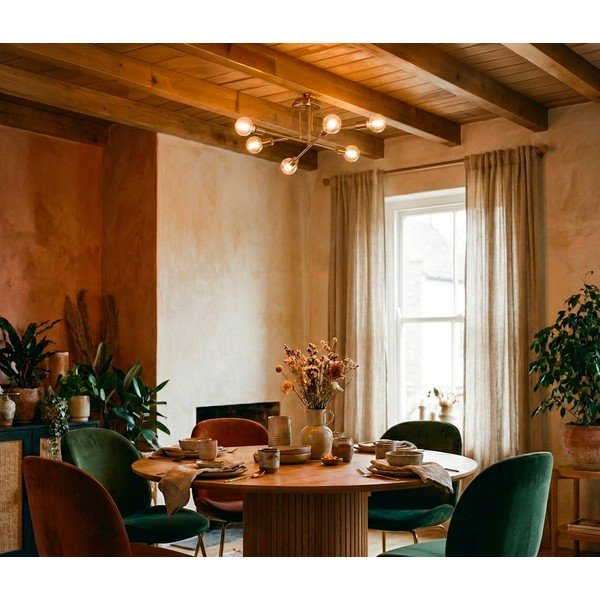 Lampa sufitowa w kolorze złota 64x64 cm Flower – Opviq lights-image-1