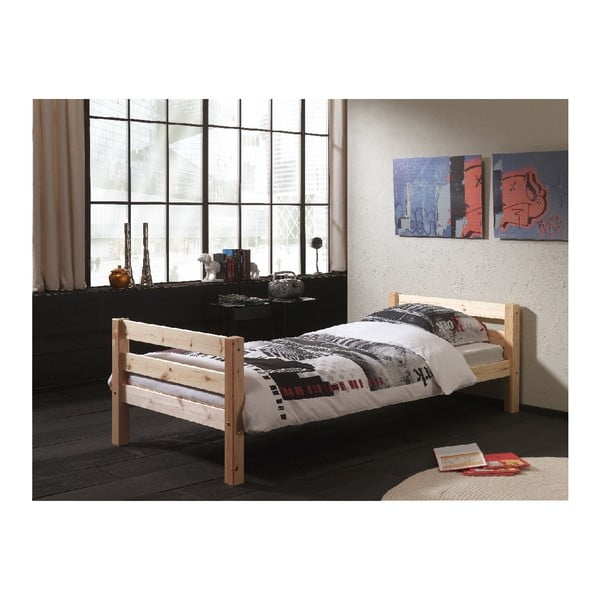 Naturalne łóżko dziecięce Vipack Pino, 90x200 cm-image-1