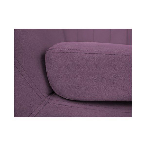 Fioletowa sofa 2-osobowa z czarnymi nogami Mazzini Sofas Toscane-image-4