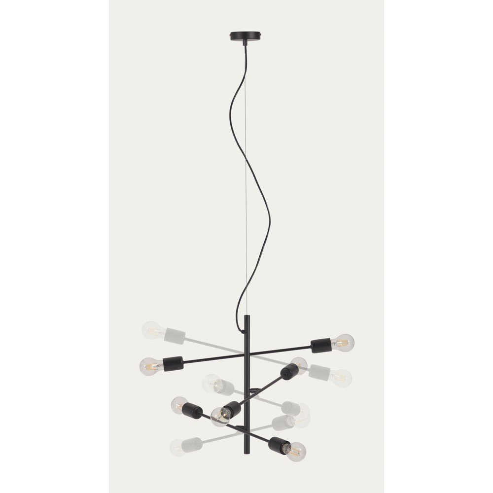Czarna lampa wisząca ø 55 cm Spica – Kave Home (zdjęcie 8)