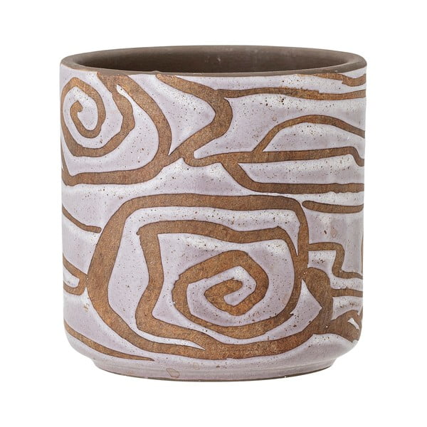 Terakotowa ręcznie wykonana osłonka na doniczkę ø 12 cm Lija – Bloomingville