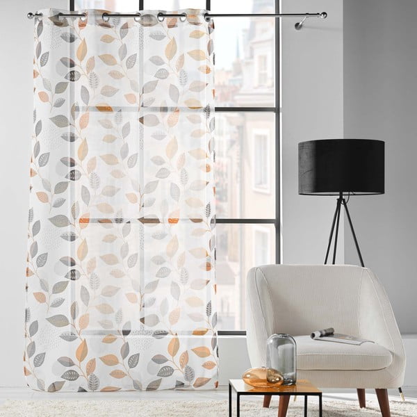 Biała firanka z woalu 140x280 cm Vahine – douceur d'intérieur-image-2