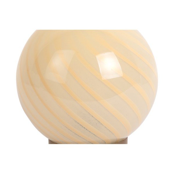 Jasnożółta lampa stołowa ze szklanym kloszem (wysokość 17 cm) Summer Globe – Leitmotiv-image-1