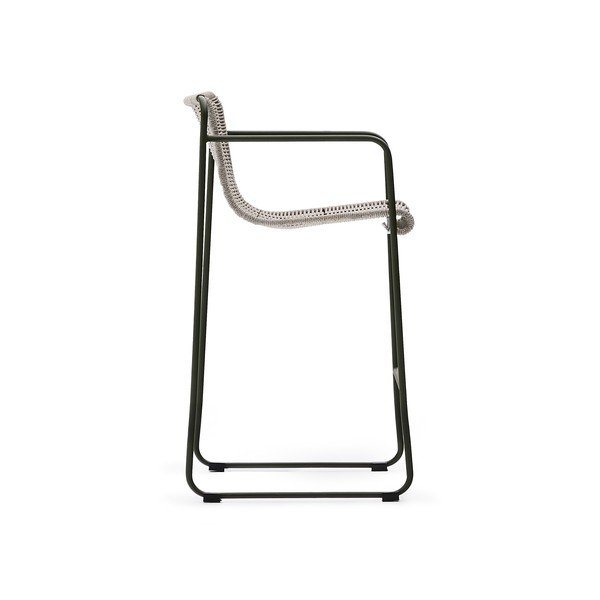 Szarozielony metalowy hoker ogrodowy Maurina – Kave Home-image-3