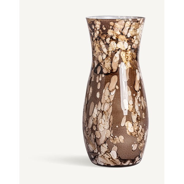Brązowy szklany wazon Giulia – Burkina