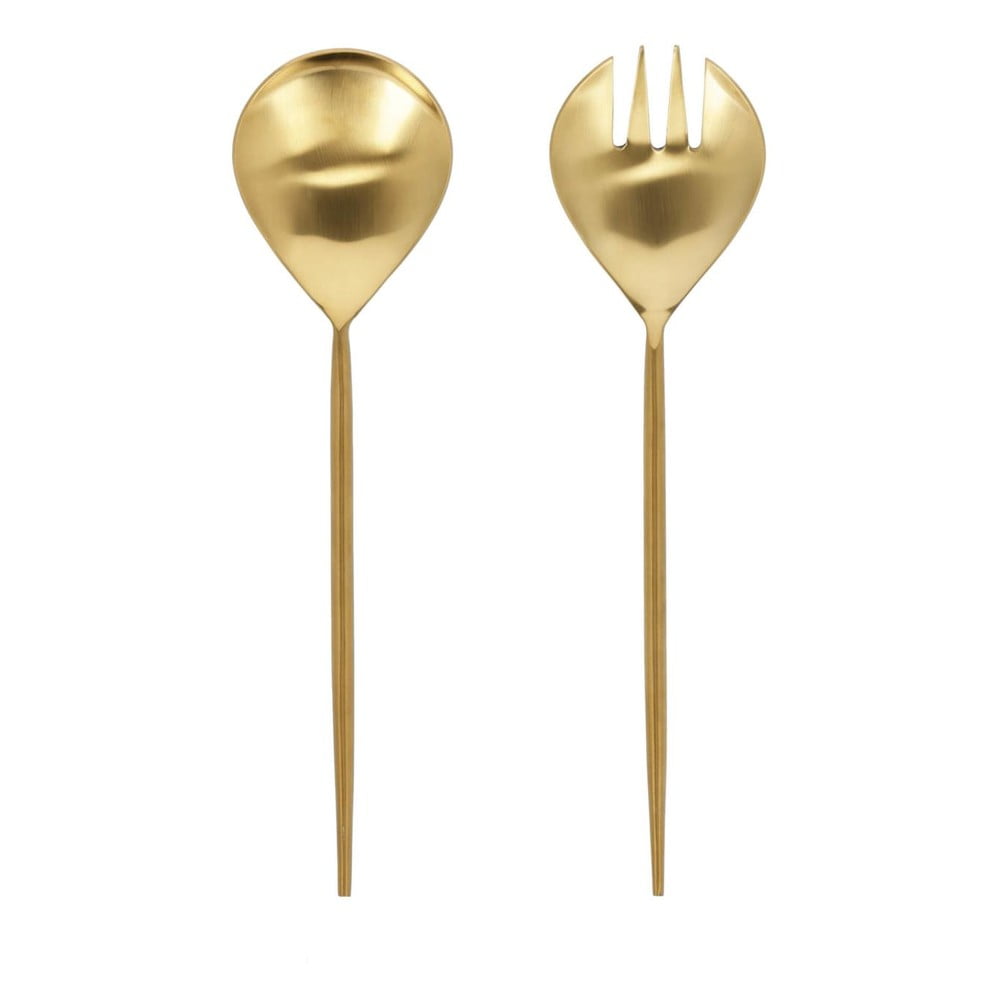 Sztućce do sałatek ze stali nierdzewnej 2 szt. Lite – Kave Home