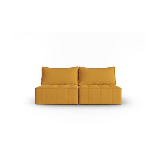 Żółta sofa 160 cm Mike – Micadoni Home