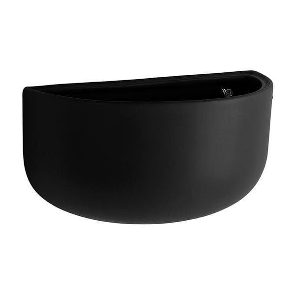 Matowa czarna ceramiczna doniczka ścienna PT LIVING Nest-image-1