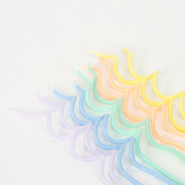 Świeczki na tort zestaw 20 szt. Swirly – Meri Meri-image-2